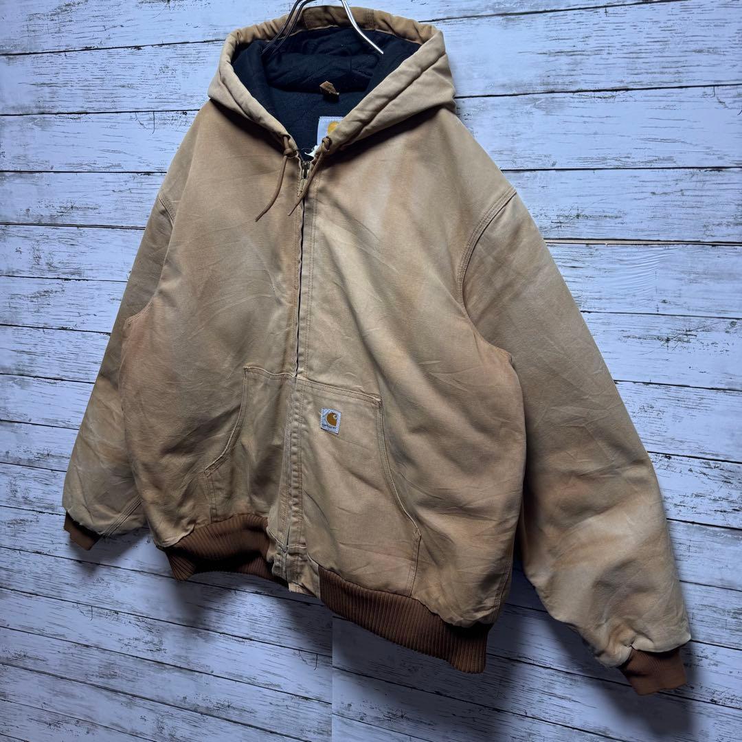 823【希少なXL】カーハート　中綿キルティング　ダック　アクティブジャケット