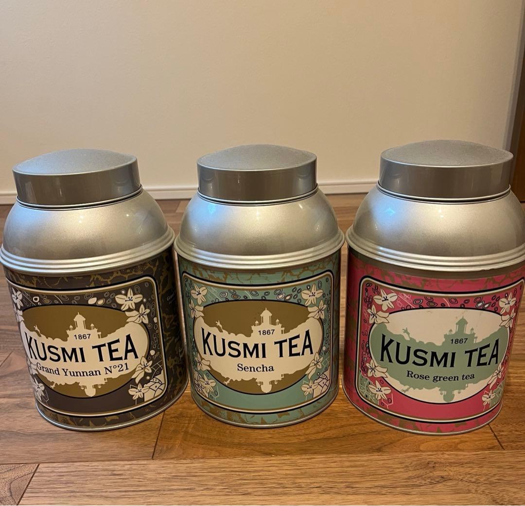 クスミティー　空き缶　紅茶缶　特大　非売品　セット