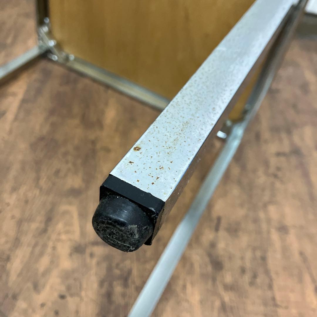 A-4 昭和レトロ ウチダ テレフォンスタンド 電話台 サイドテーブル 2段