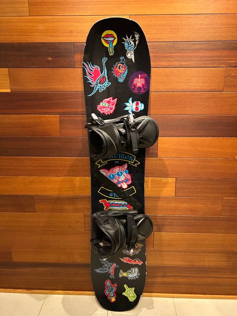 キッズスノーボードセット120cm サロモングレイル　24-25