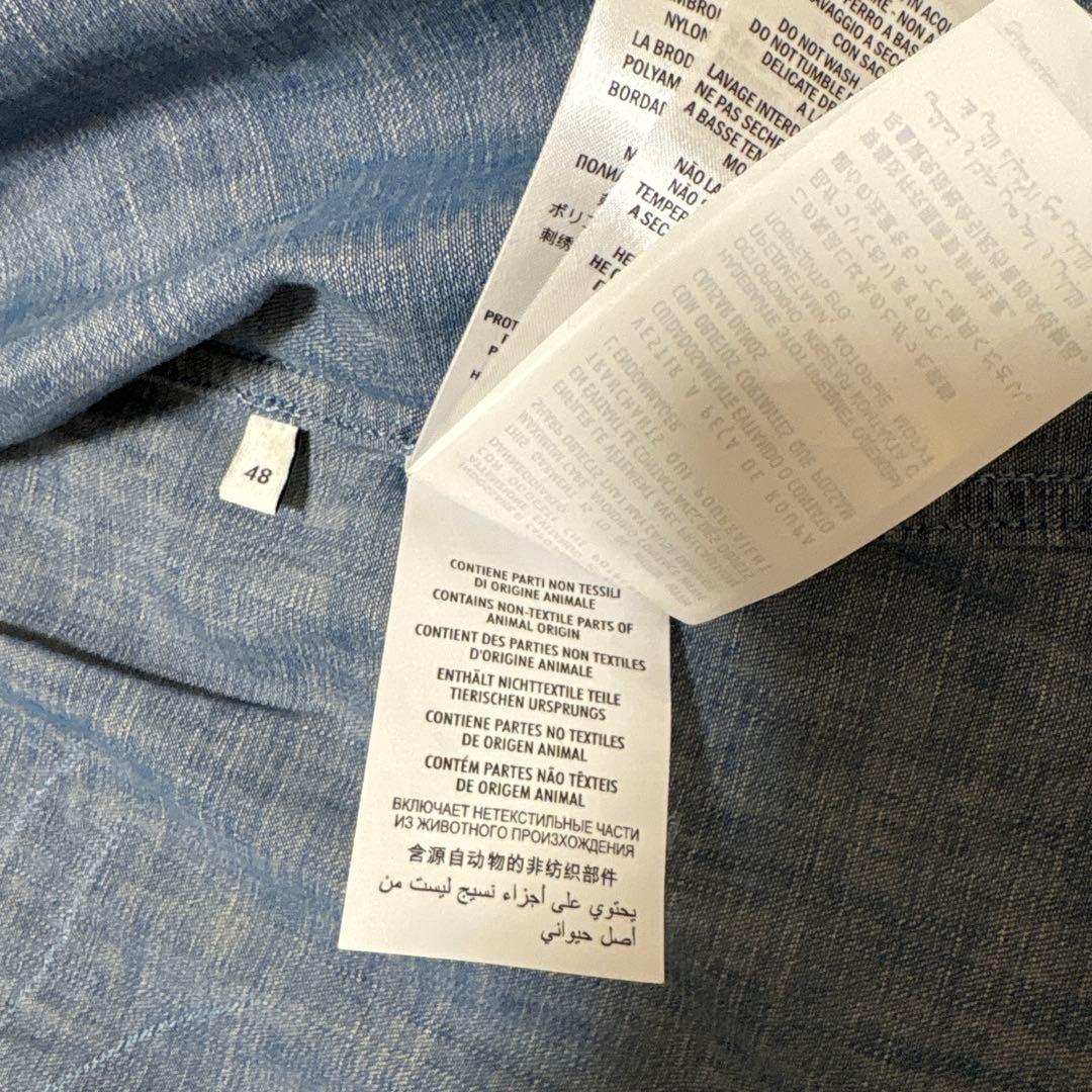 翔*太様 GUCCI タイガーバッグ刺繍　デニム長袖シャツ