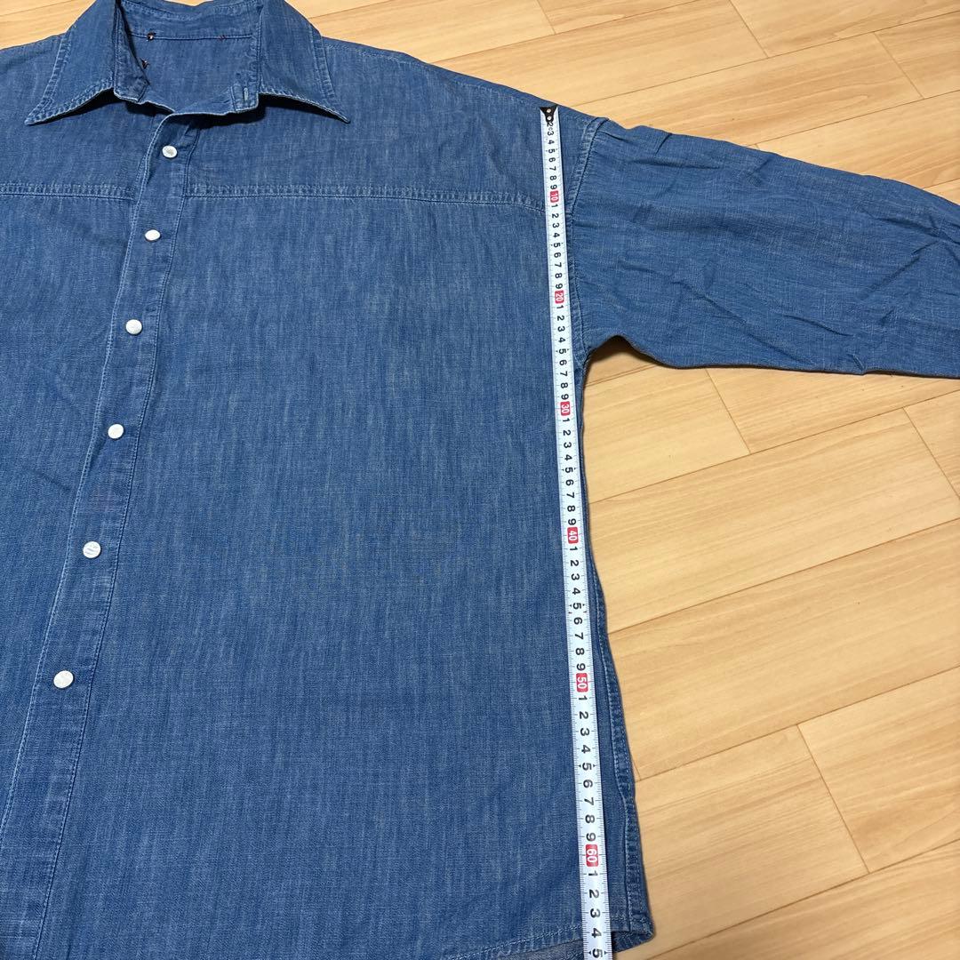 翔*太様 GUCCI タイガーバッグ刺繍　デニム長袖シャツ