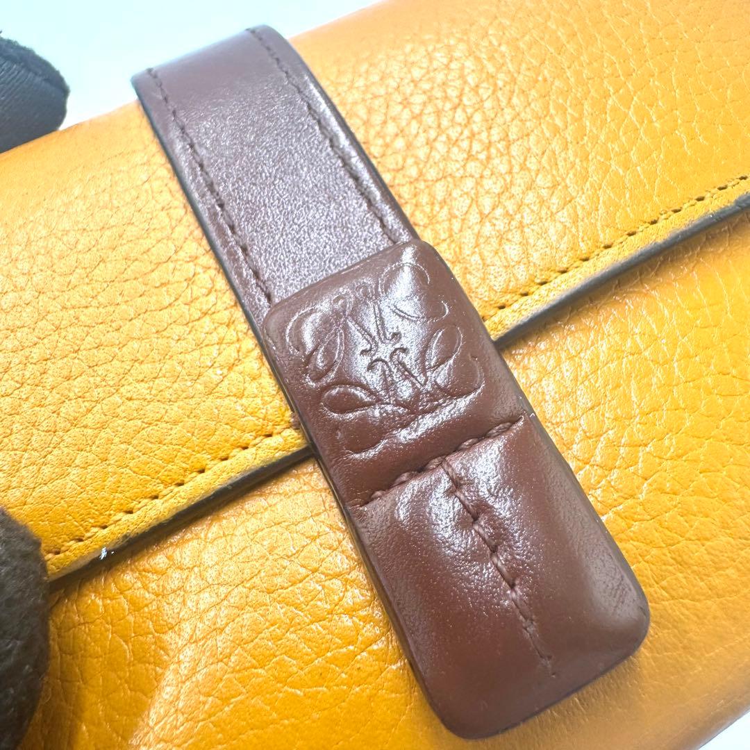 【極美品✨】ロエベ スモール バーティカルウォレット 三つ折り アナグラム 財布