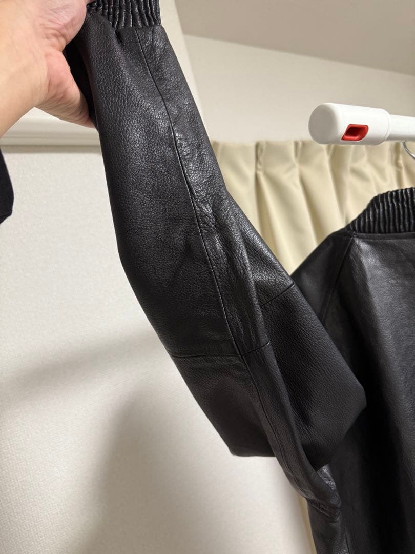 美品　AVIREX ラムレザー トラックジャケット