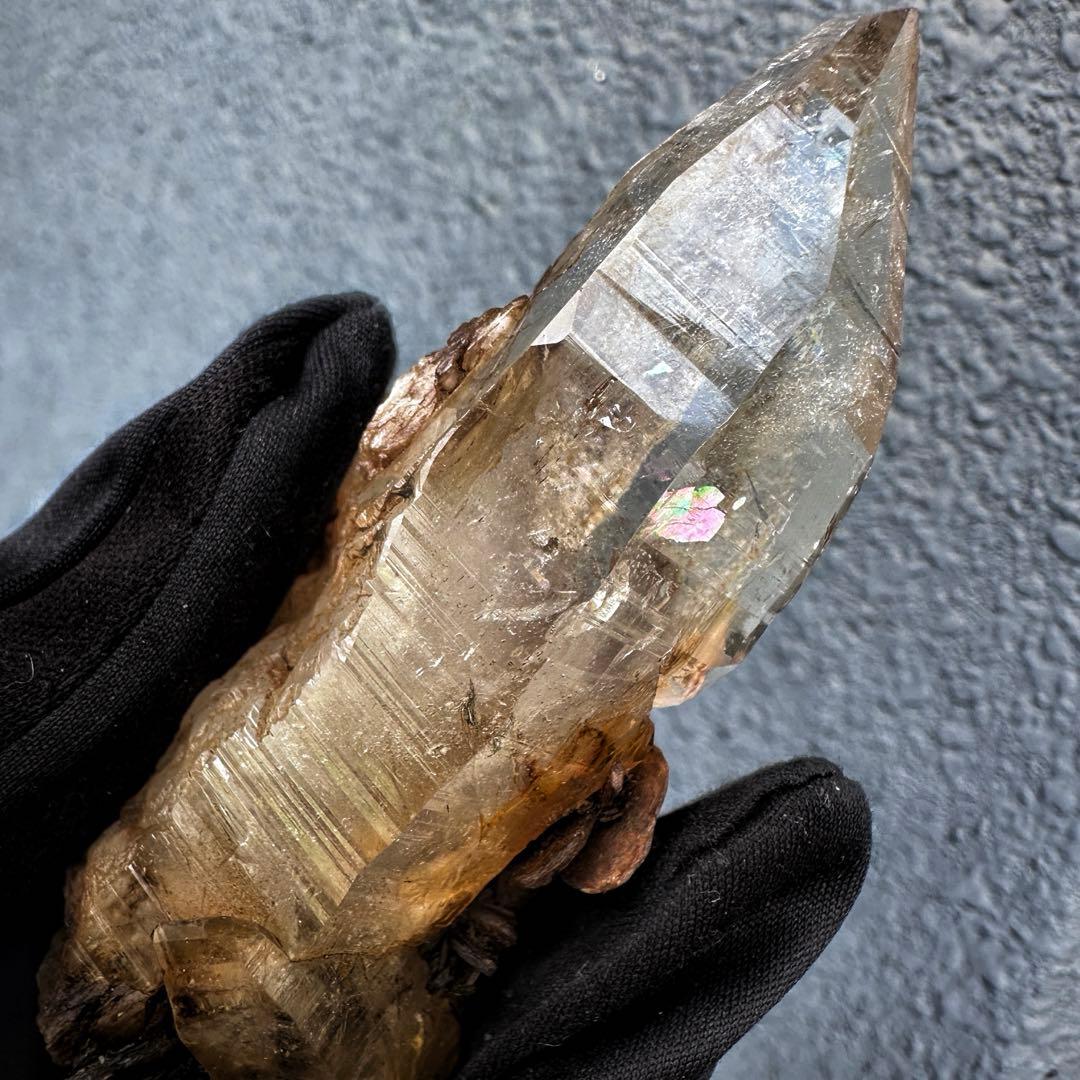 高透明度❗️レインボー☆コロンビアレムリアンシード クリスタル 雲母共生A1556