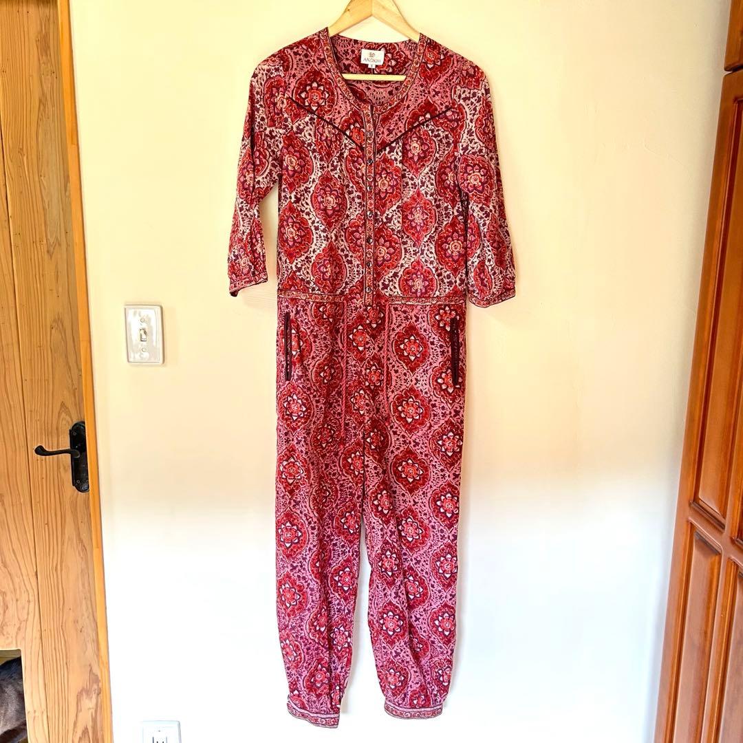 インドブランド　Anokhi アノーキー　ジャンプスーツ S