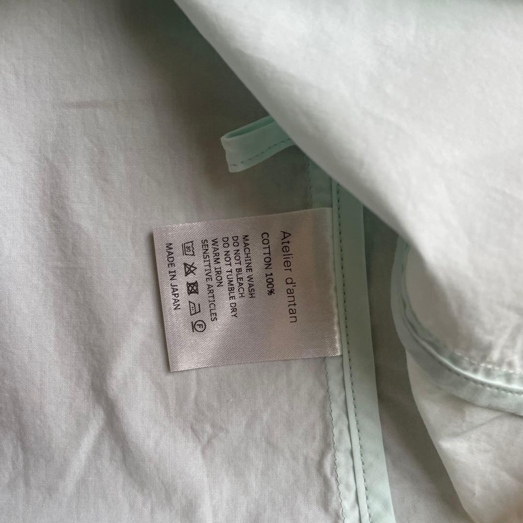 Atelier d'antan ミントグリーン半袖ブラウス