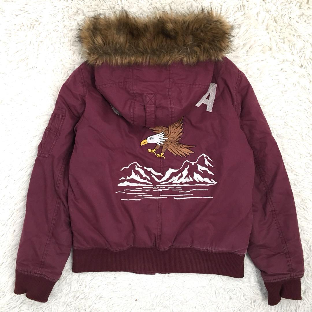 【超人気】GAP ギャップ バック刺繍ロゴ IDEALジップフライトジャケットS