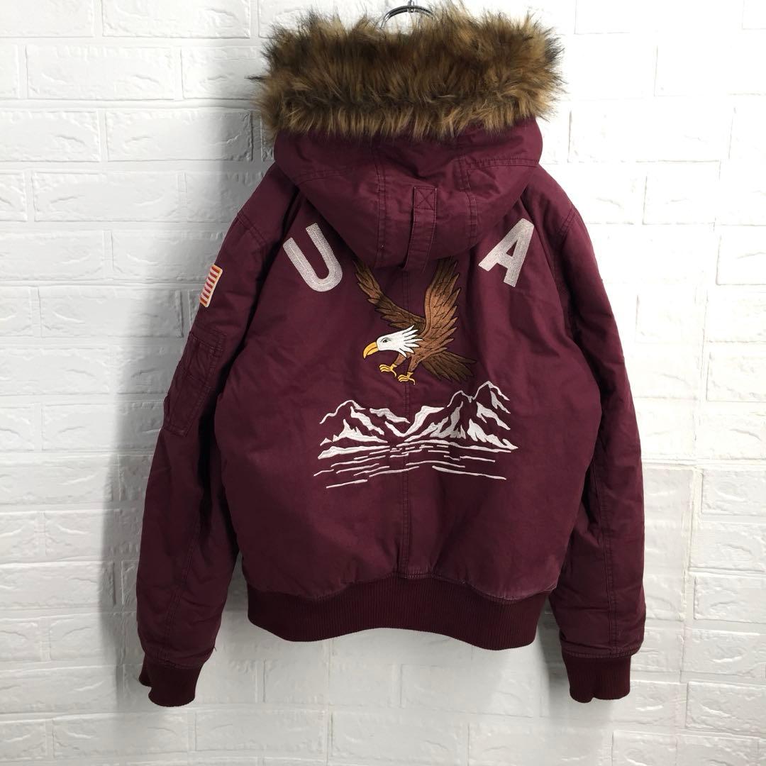 【超人気】GAP ギャップ バック刺繍ロゴ IDEALジップフライトジャケットS