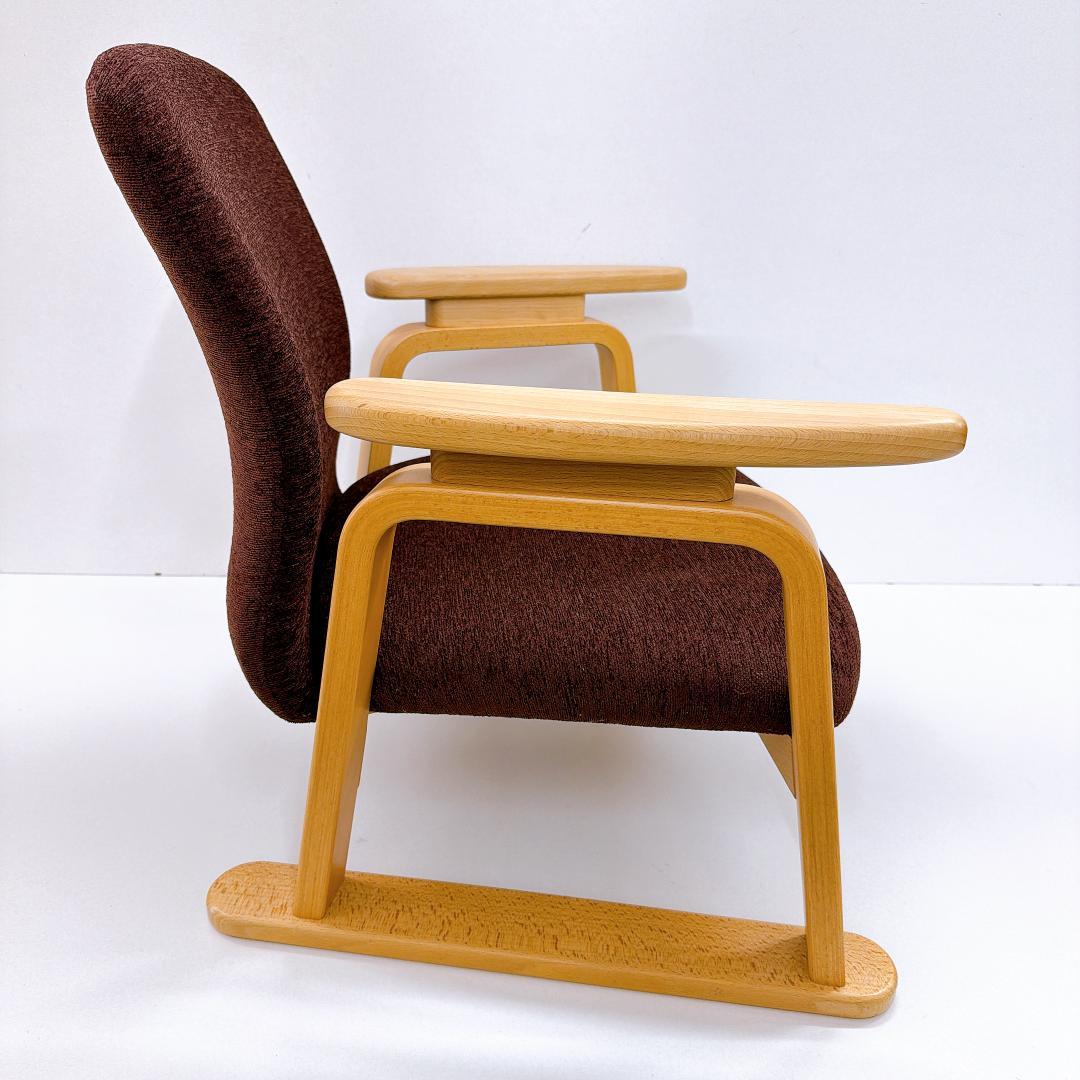【希少】トヨモク　くつろぎ座　低座椅子　ブラウン　モダン