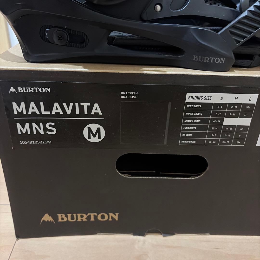 m*1様 BURTON バートン マラビータ ビンディング Mサイズ　おまけあり