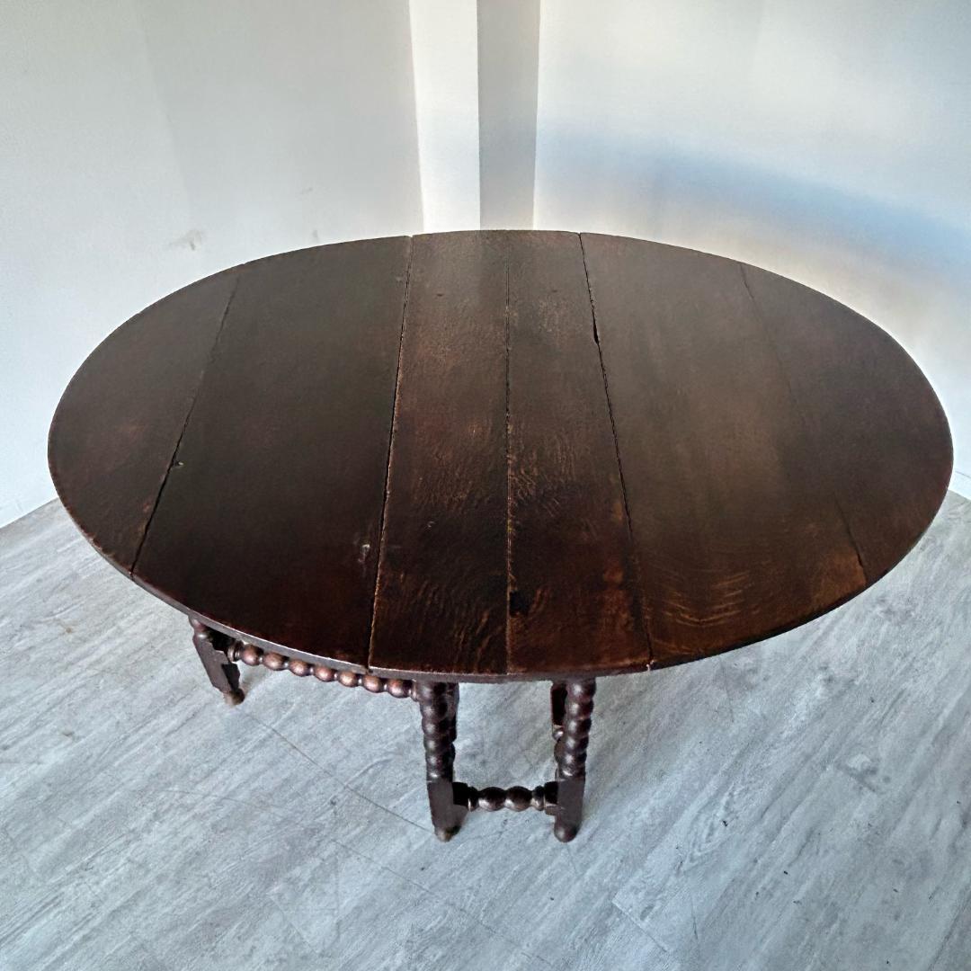 イギリス アンティーク ゲートレッグテーブル 折りたたみテーブル　259A