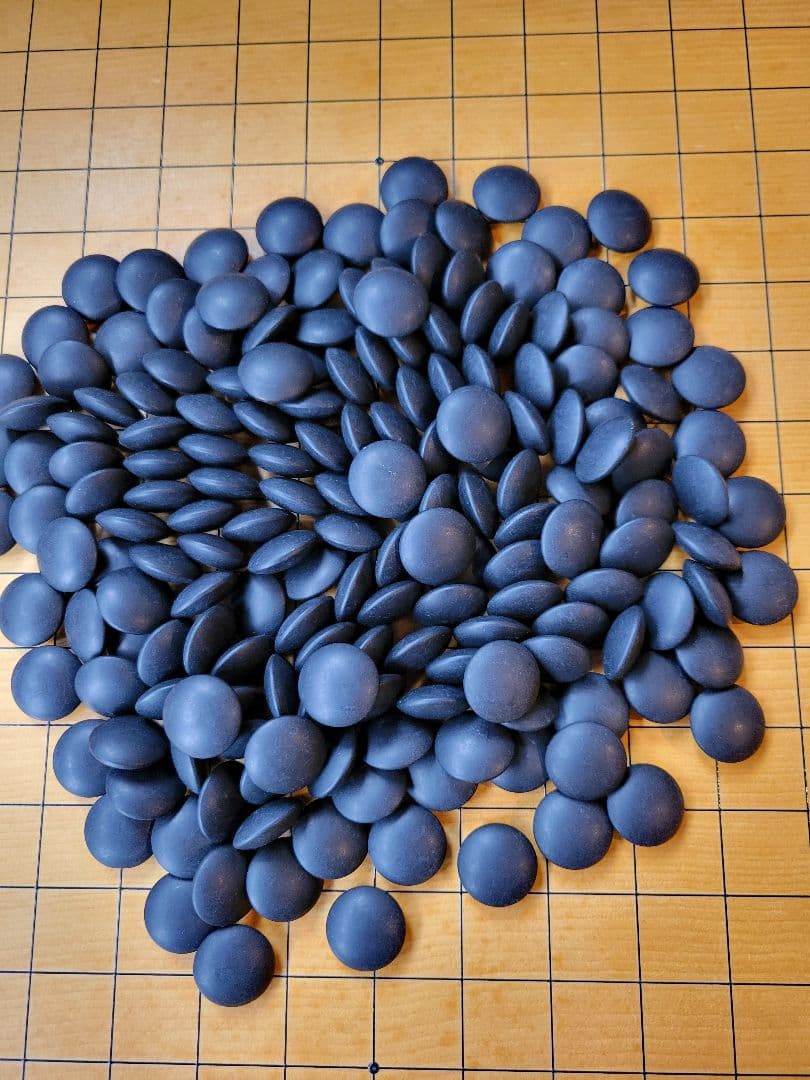 高級碁盤(1枚板)と那智黒蛤碁石セット