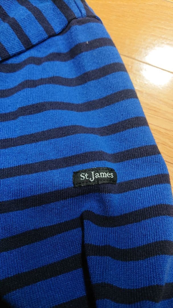 美品 旧ロゴ St James セントジェームス ボーダーカットソー ウエッソン