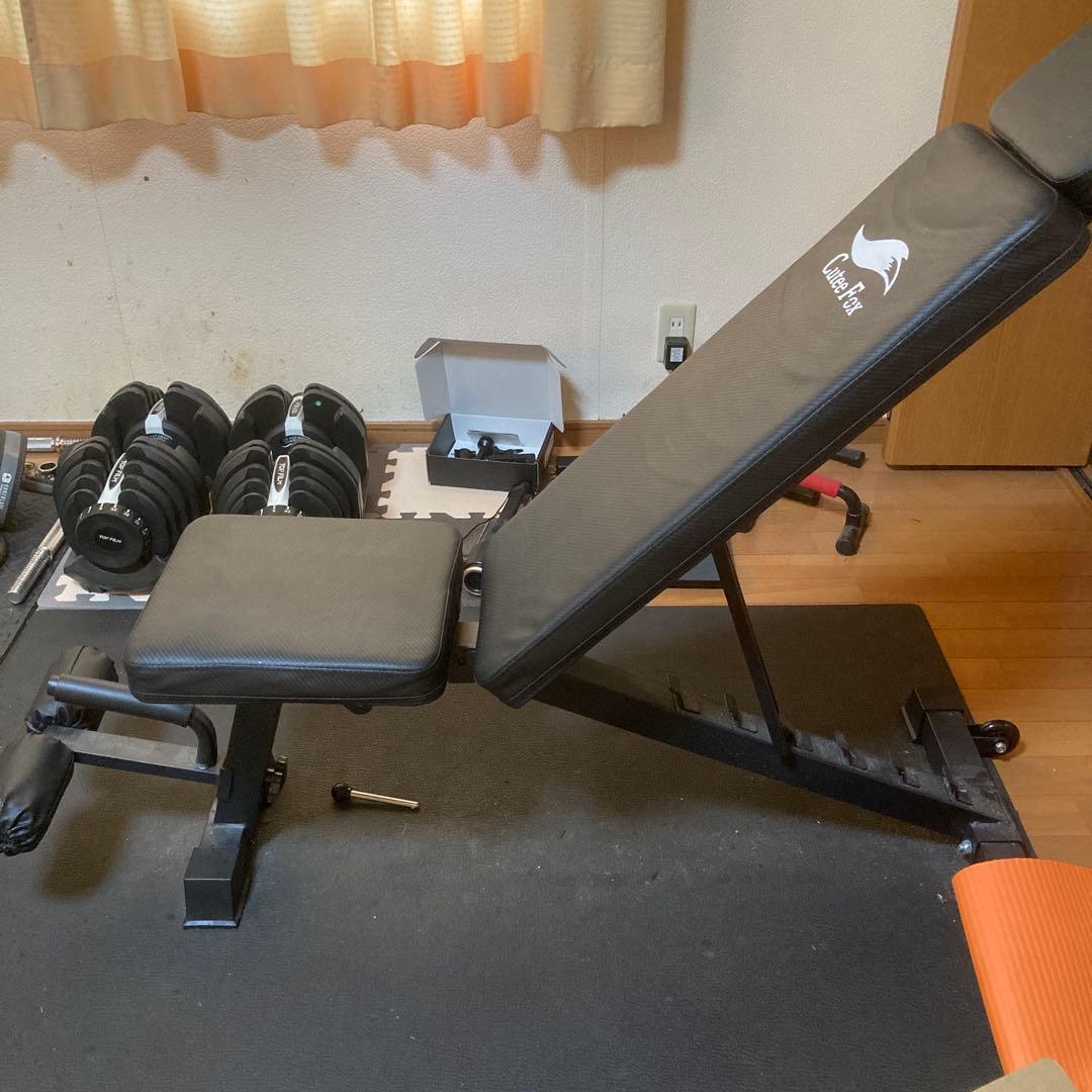 (直接お取引限定)山形県　可変式ダンベル インクラインベンチセット