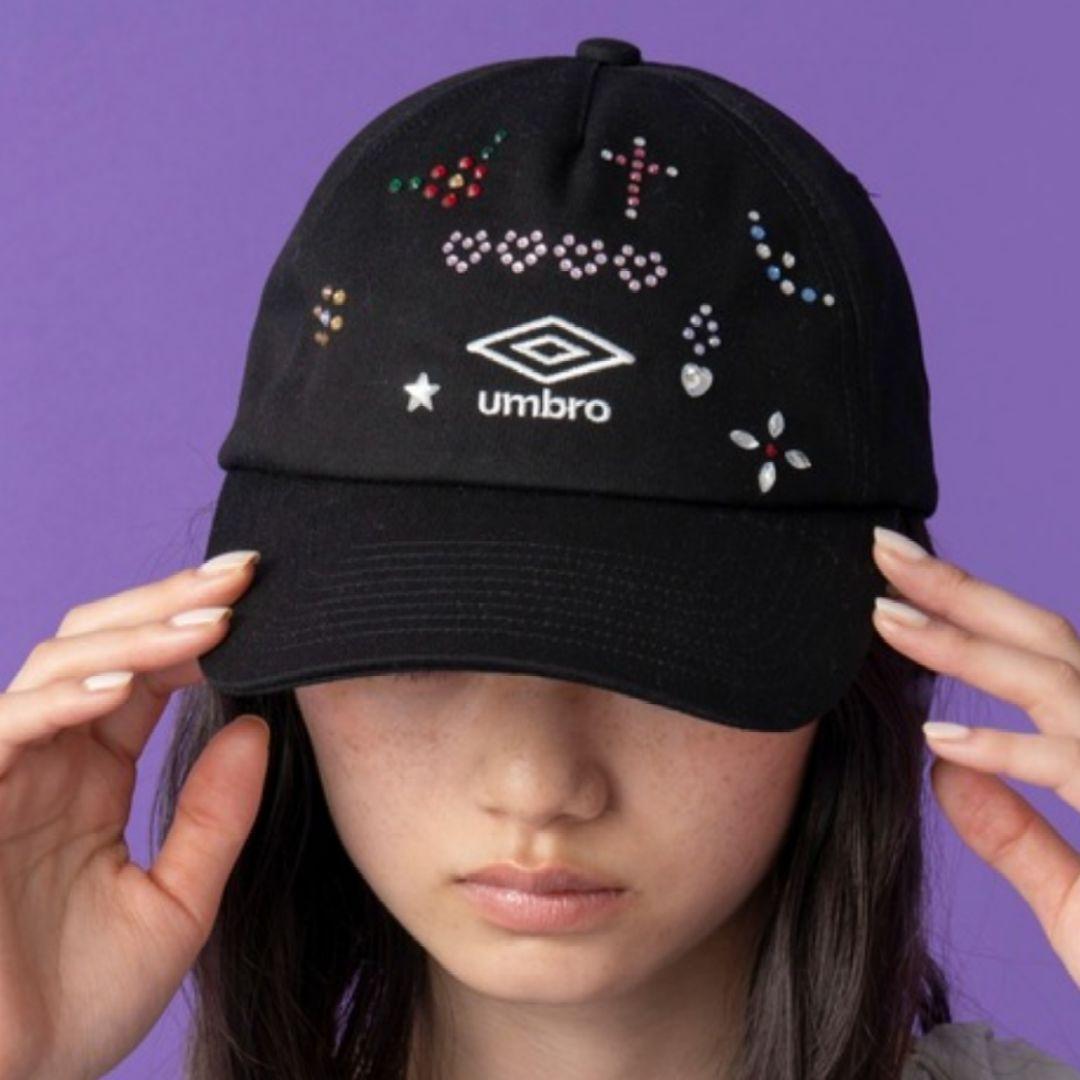 新品 コラボumblo×Casseliniストーンキャップ ラインストーン完売品