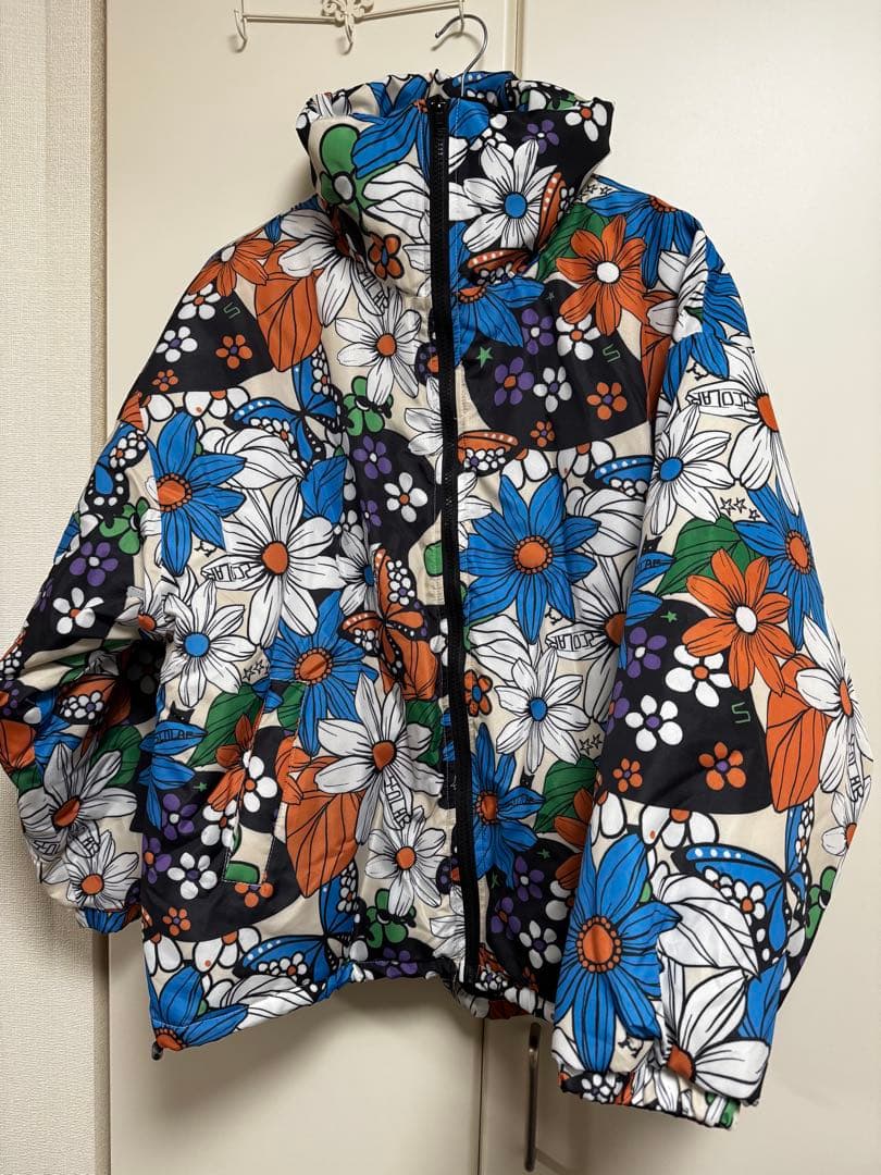 ScoLar 花柄ダウンジャケット