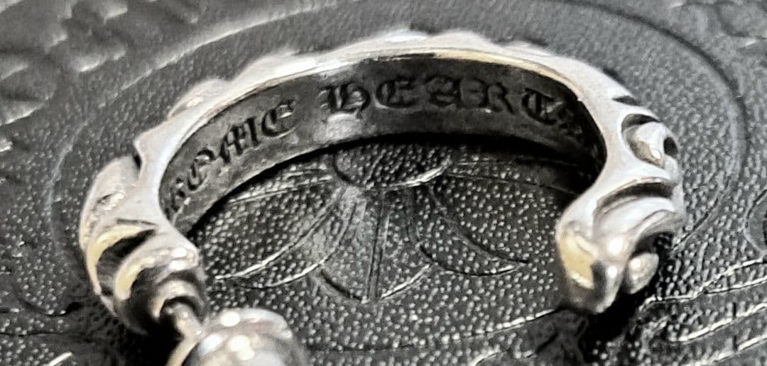 CHROME HEARTS/スクロールフープ ピアス 片耳