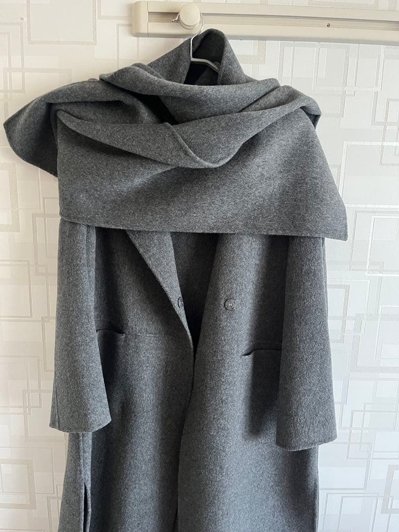 じゃばらのど飴　ウィムガゼット　ストール付きリバーコート