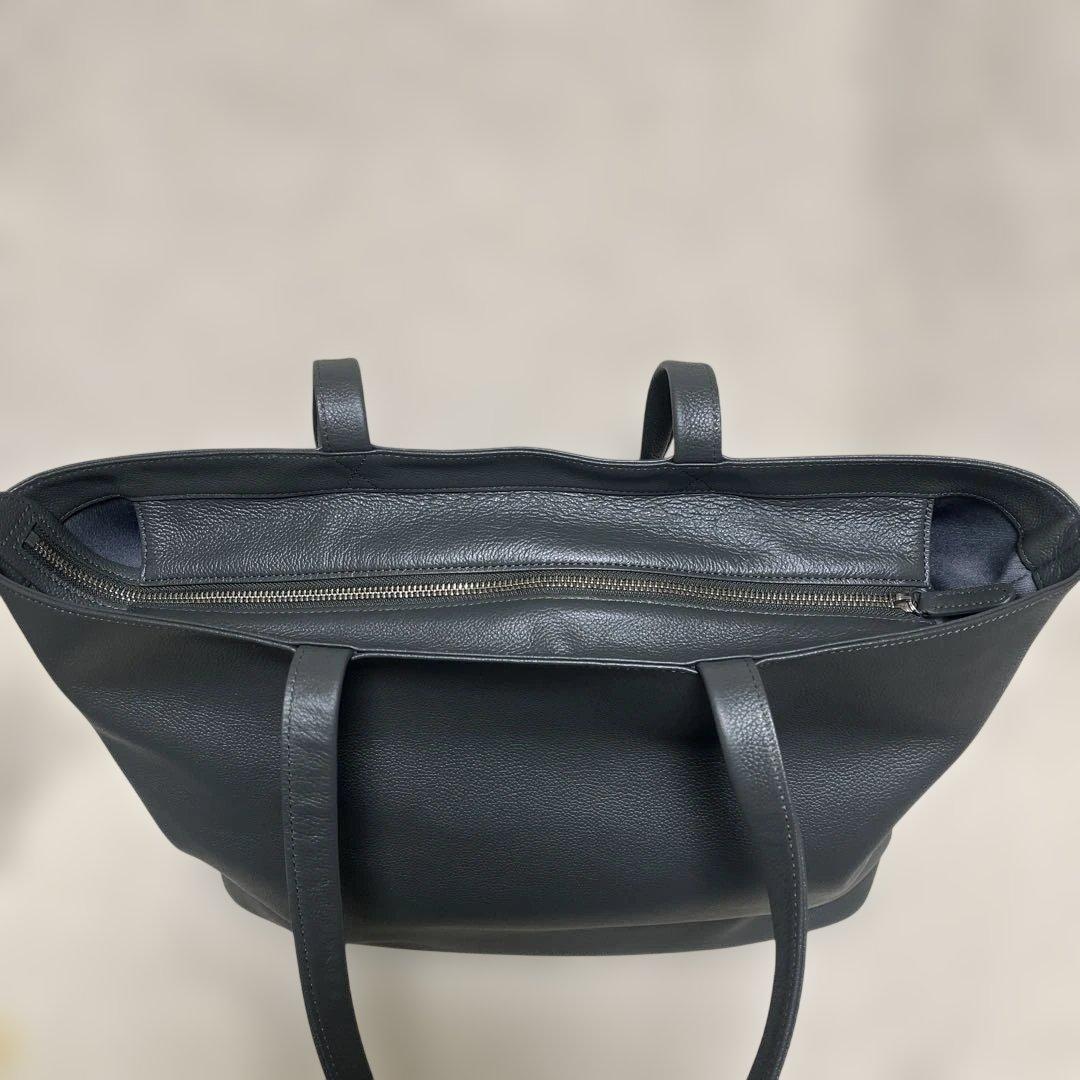 ✨美品✨ビジネスレザーファクトリー トートバック　ブラックオリーブ
