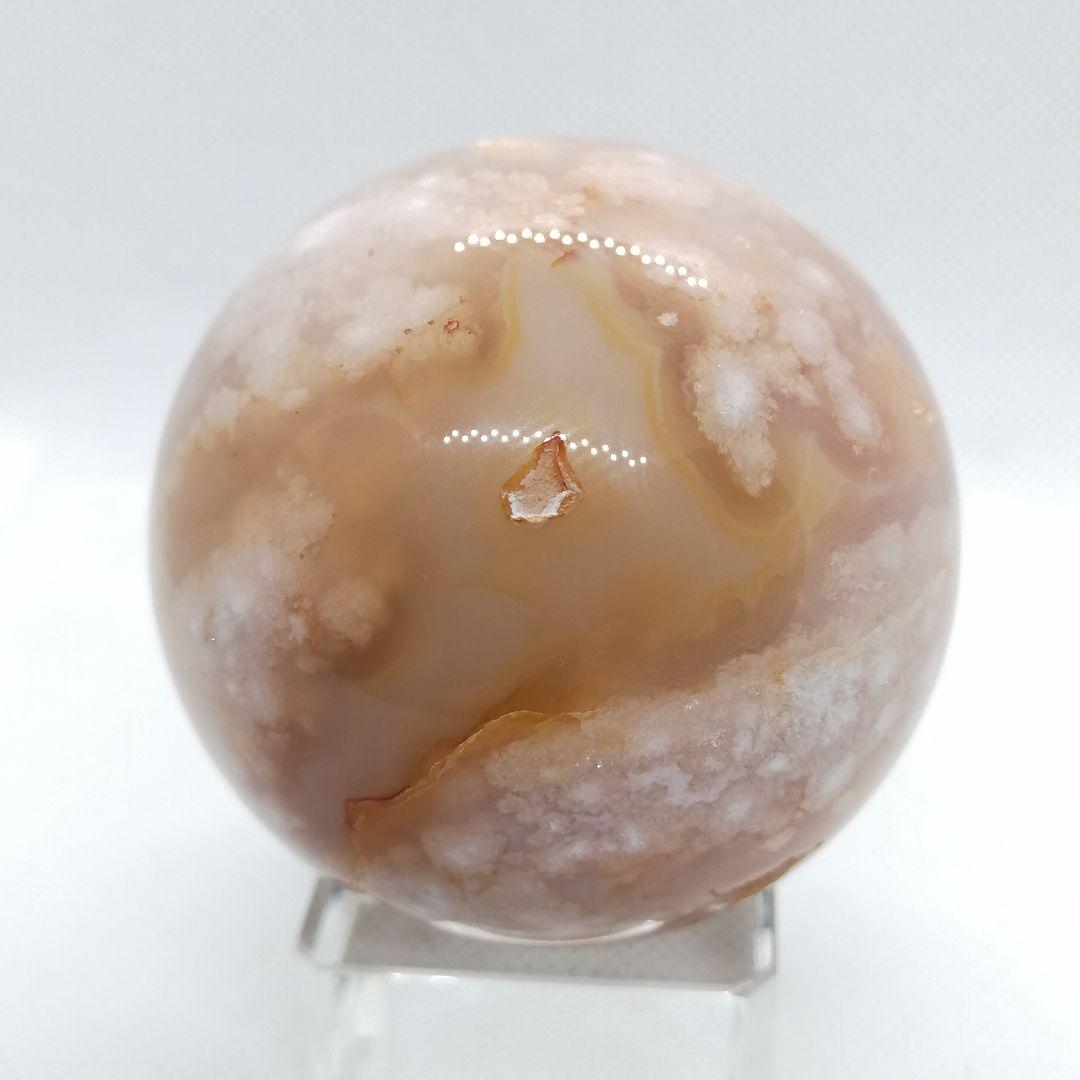 【新品】癒されカラーの瑪瑙のペイズリー柄や瑪瑙の川があるピンアメ　12-16