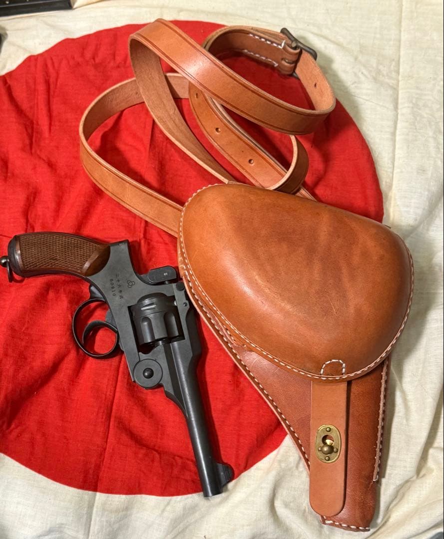 大日本帝国陸軍 二十六式拳銃嚢 ホルスター（複製品）サバゲ　陸軍　将校　下士官