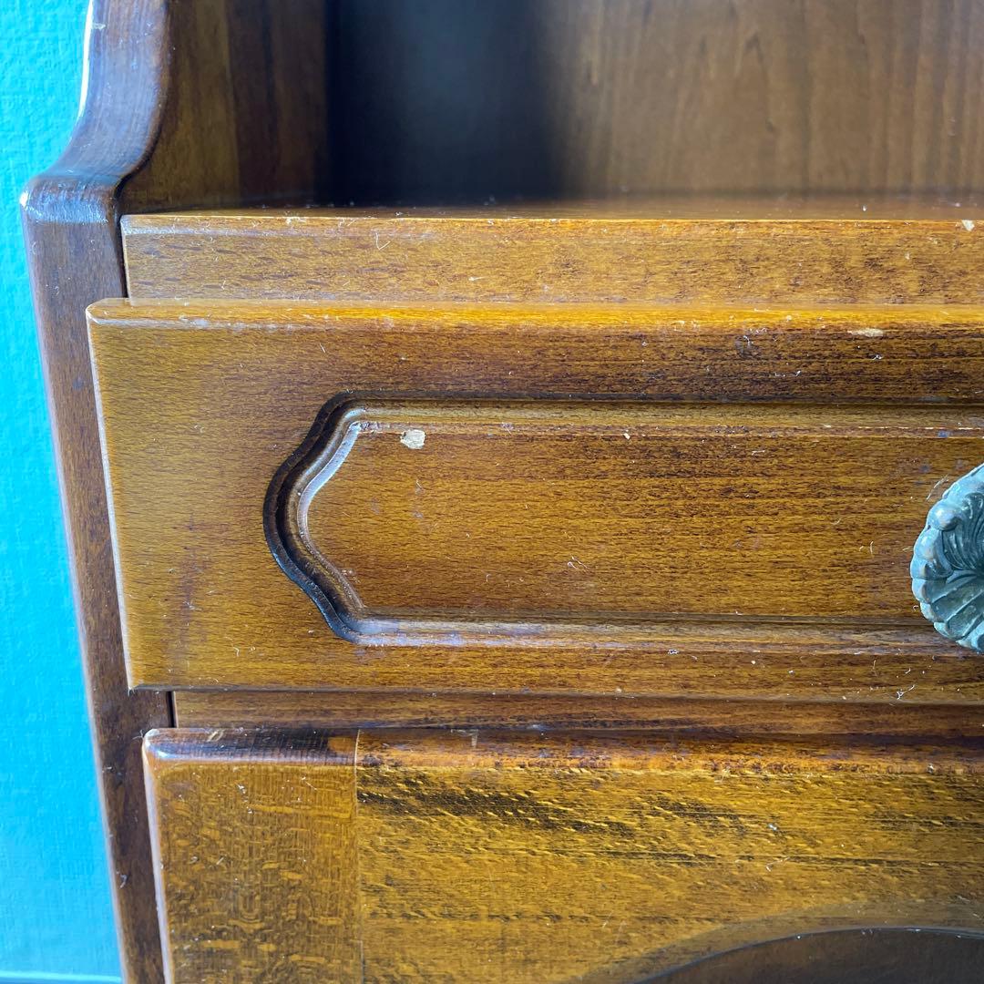 カリモク　コロニアル　電話台　FAX台　花台　飾り台　棚　天然木