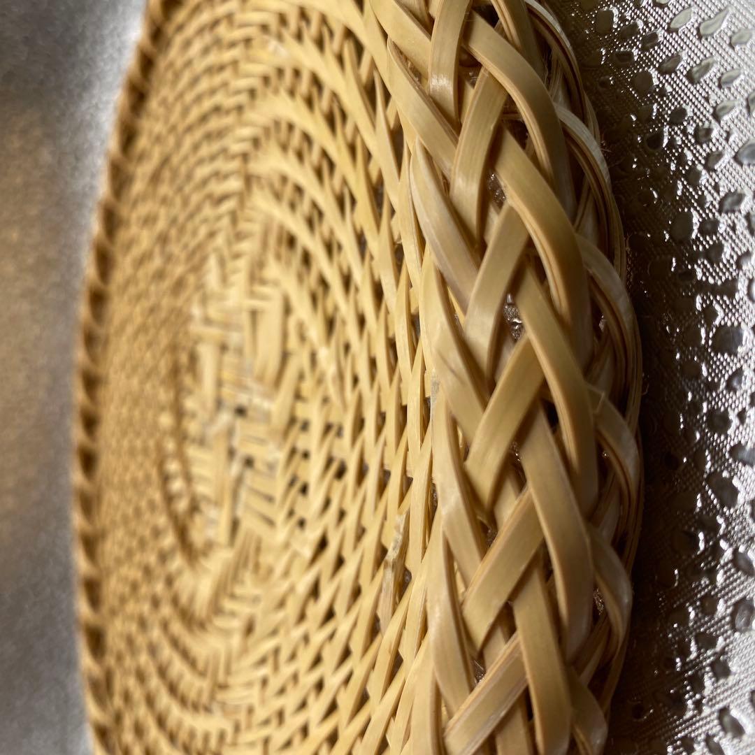 【ハンドメイド】６枚組　国産竹使用・職人手作り 竹ざる
