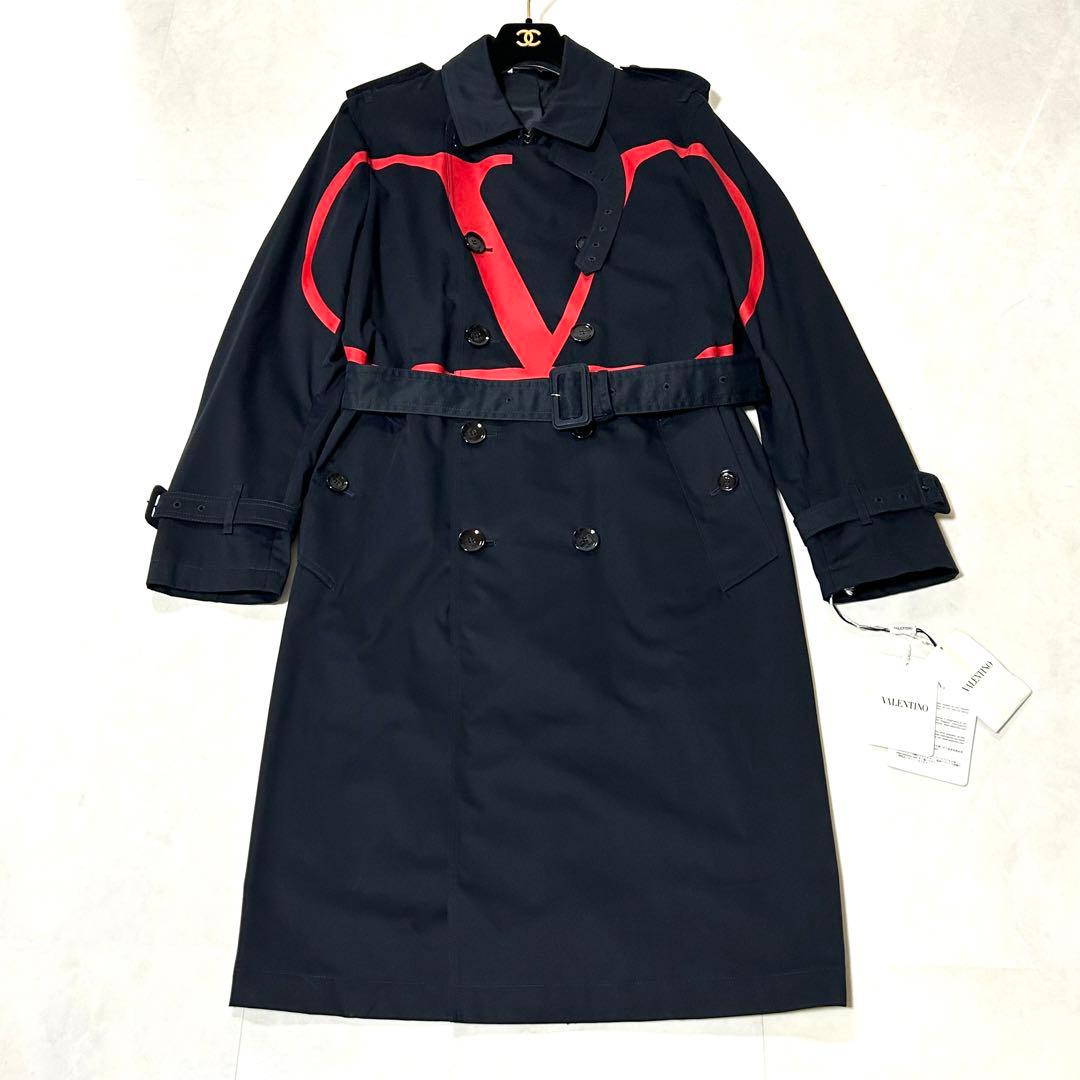 新品 ヴァレンティノ Vロゴプリント トレンチコート 19AW 永瀬廉 着用