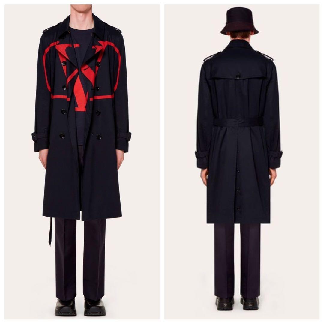 新品 ヴァレンティノ Vロゴプリント トレンチコート 19AW 永瀬廉 着用