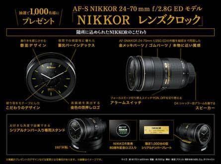 【レア品】Nikkor Lens clock(時計機能故障)