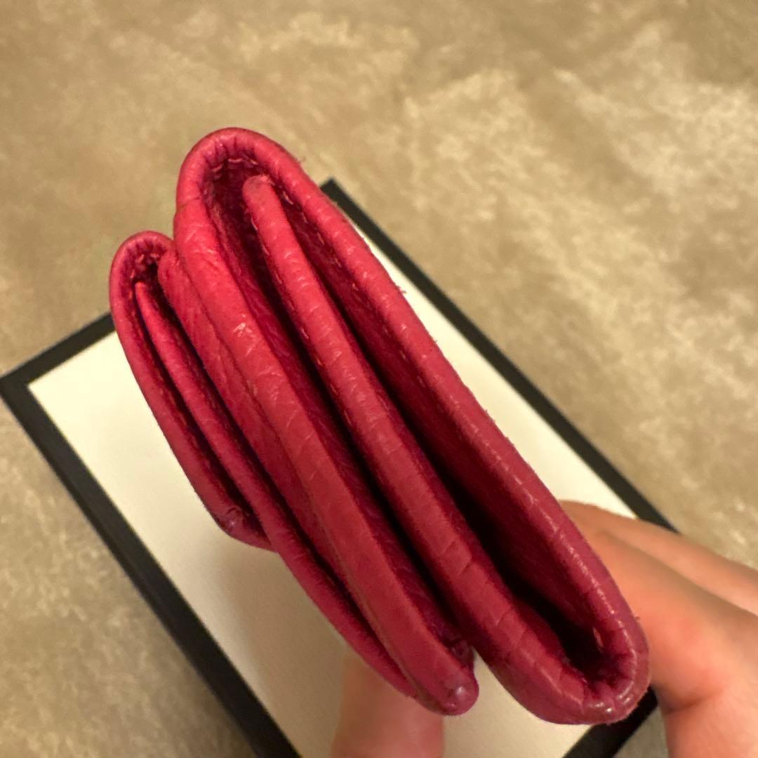 GUCCI ピンク 三つ折り財布