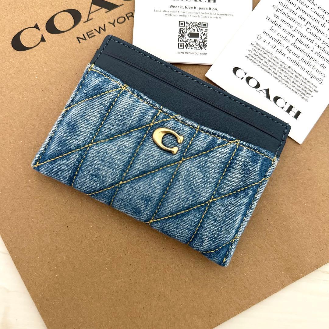 ★ 限定品！新品 COACH 定期入れ IDケース デニム