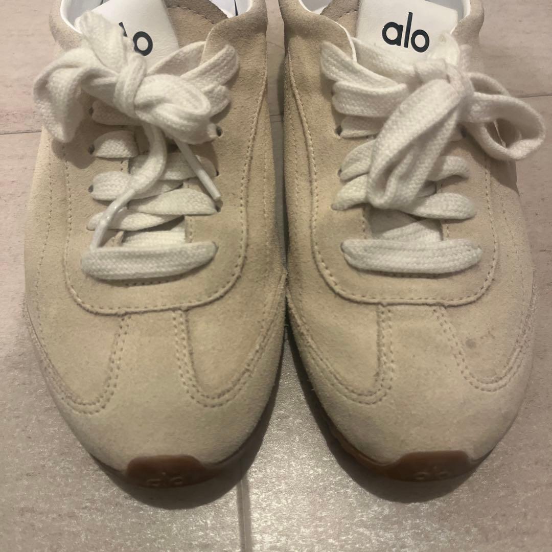alo スニーカー US M6/W7.5 クリーム