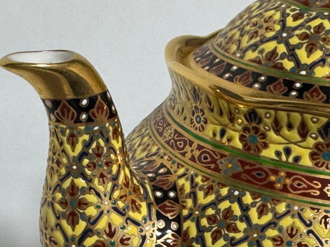 タイ ベンジャロン焼き ティーポット