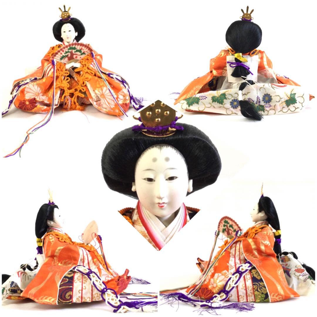 雛人形 御内裏様 御雛様 ガラスケース入 雛祭り 紙箱付 B781