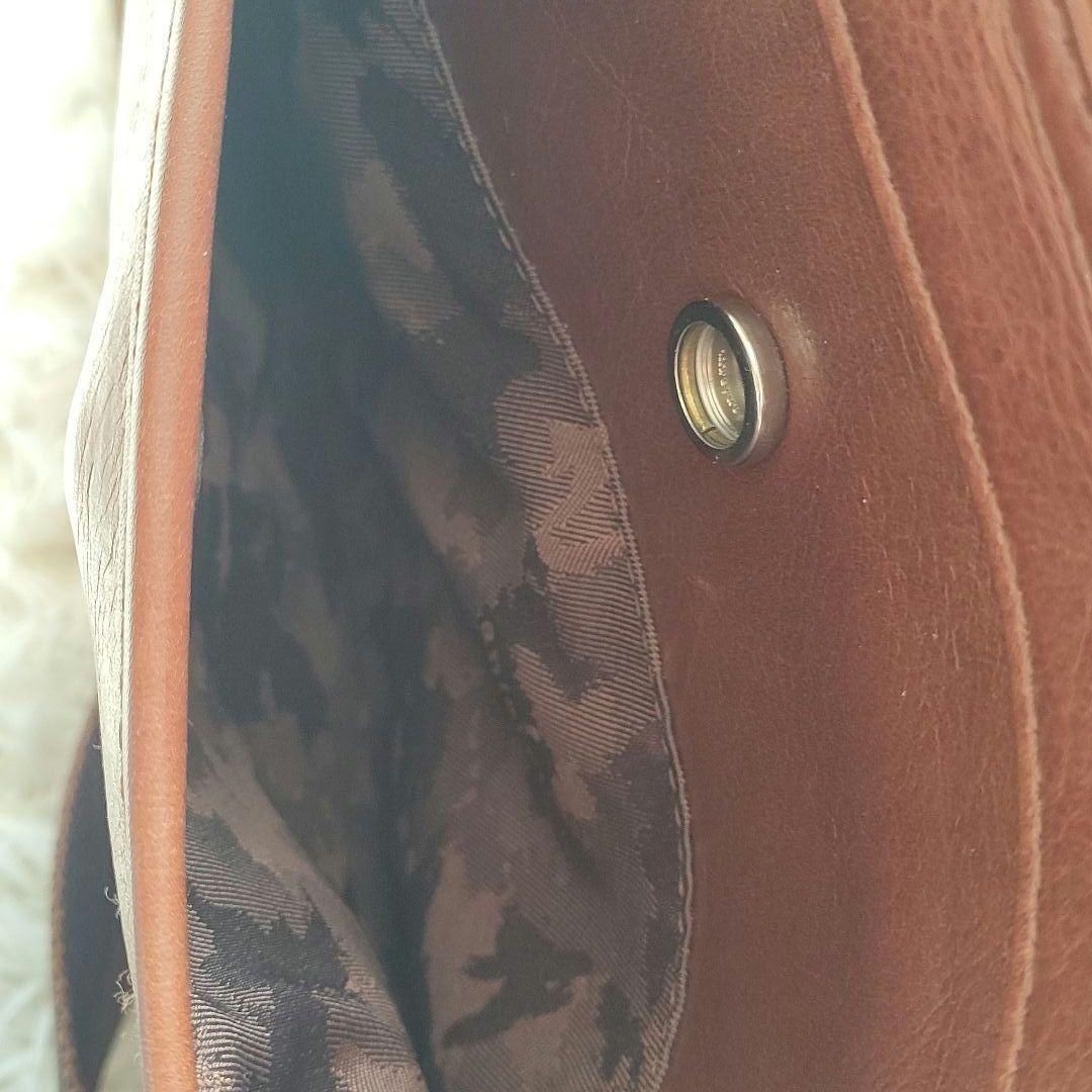 aniary/アニアリ ブラウンレザーショルダーバッグ ターンロック