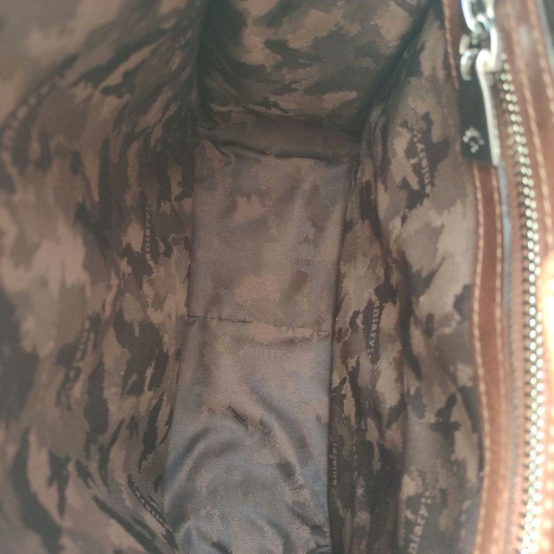 aniary/アニアリ ブラウンレザーショルダーバッグ ターンロック