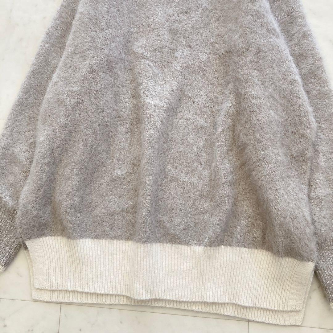 美品　ユナイテッドアローズ　フォックス カシミヤ クルーネックニット