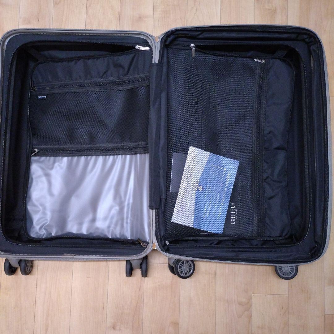 [EXCITECH Biz] スーツケース キャリーケース 68L　カーキ