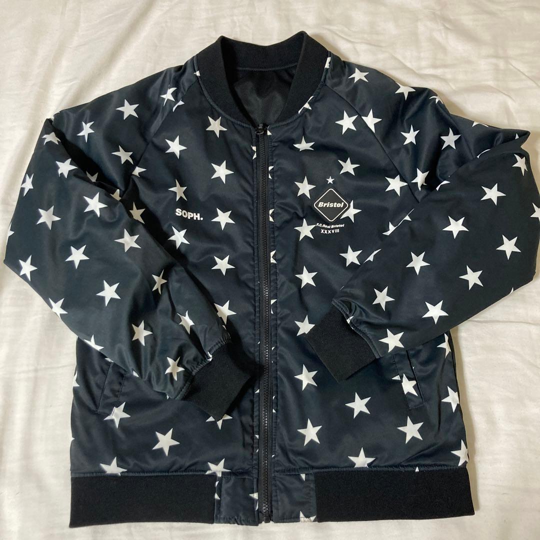 F.C.Real Bristol MA-1 リバーシブル 黒白L
