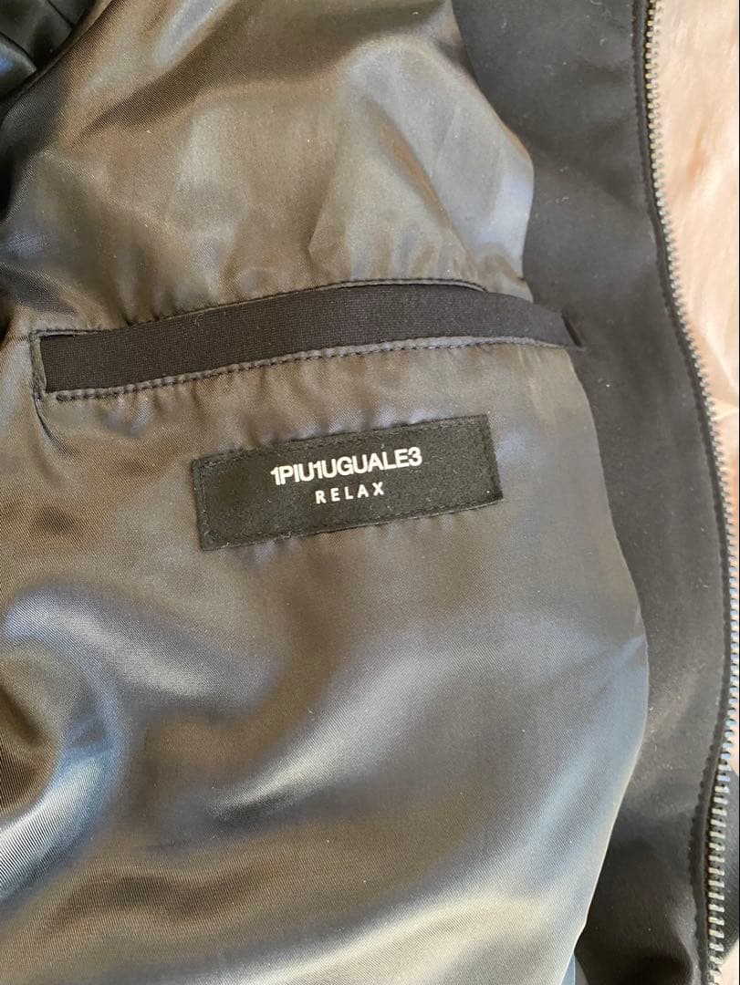 古*堂様 1piu1uguale3 レザー切替 スウェットパーカーセットアップ