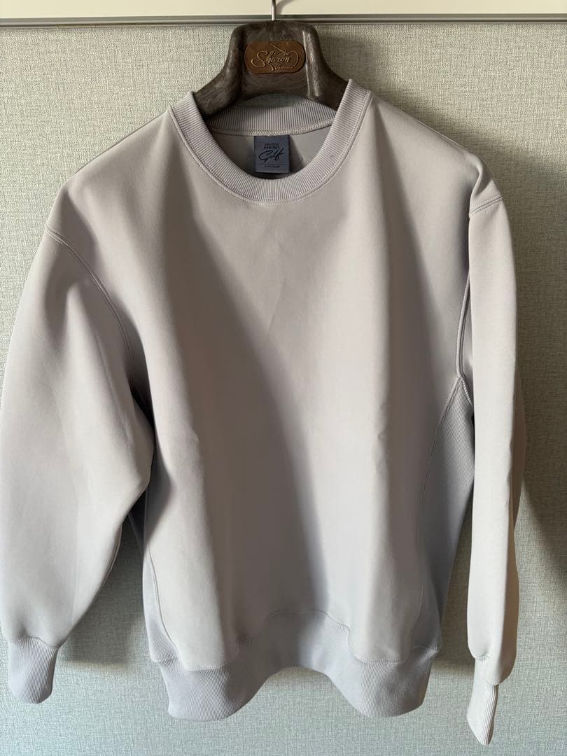 ユナイテッドアローズゴルフ　クルーネック　トレーナー　サックス　グレー　XS