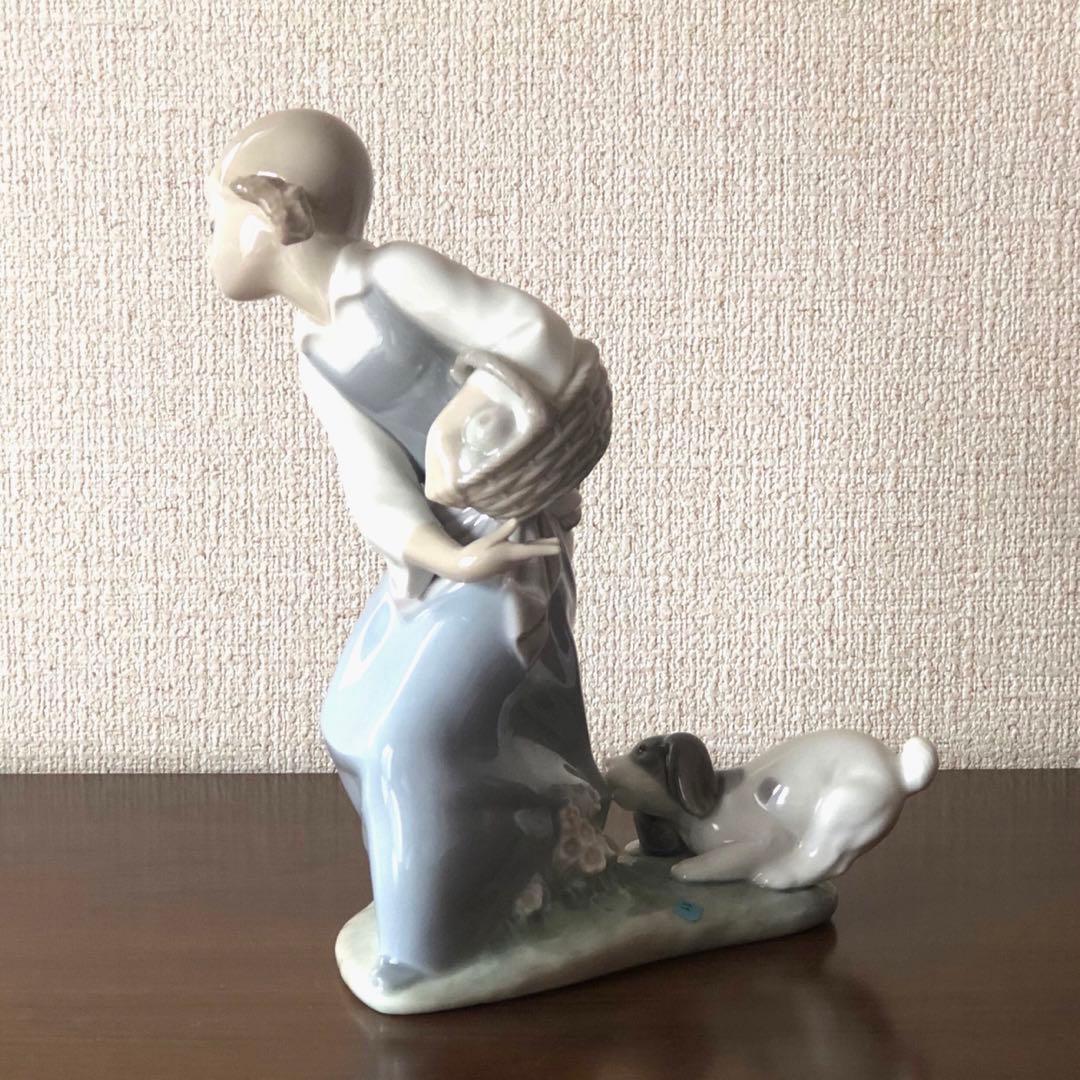 LLADROリヤドロ「ポチのいたずら」陶器人形　スペイン製　未使用