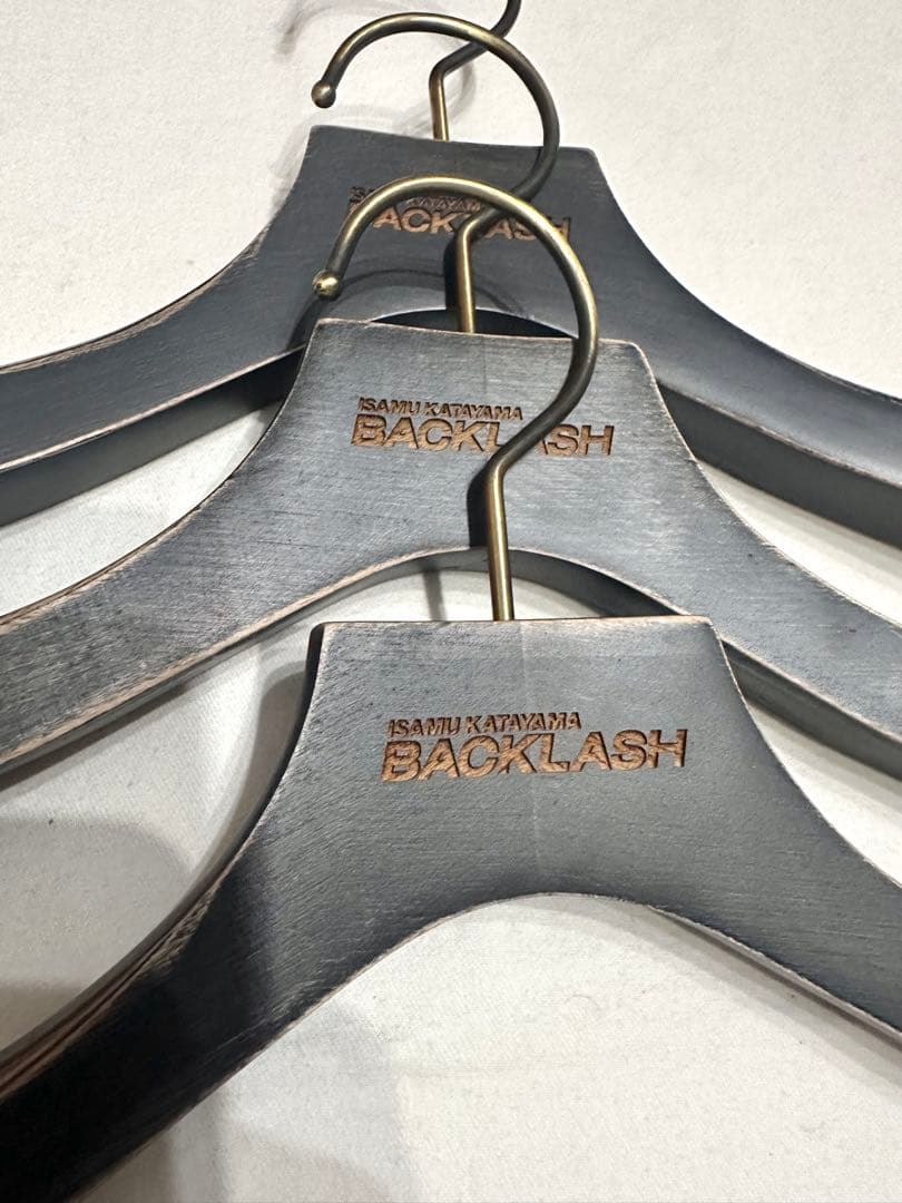 限定BACKLASH木製ハンガー3本セット/バックラッシュレザーライダース革