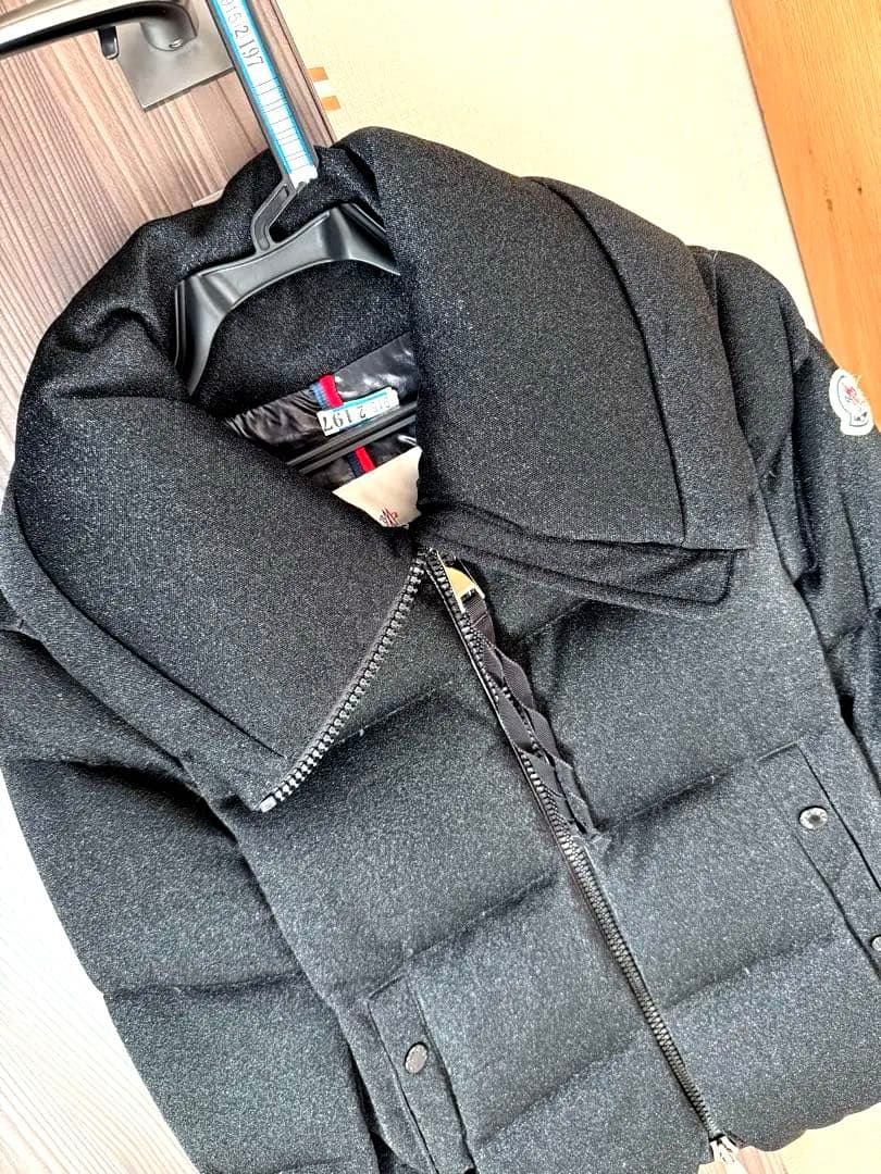 【希少】【極美品】MONCLER ブラック　ラメ　ダウンジャケット　0