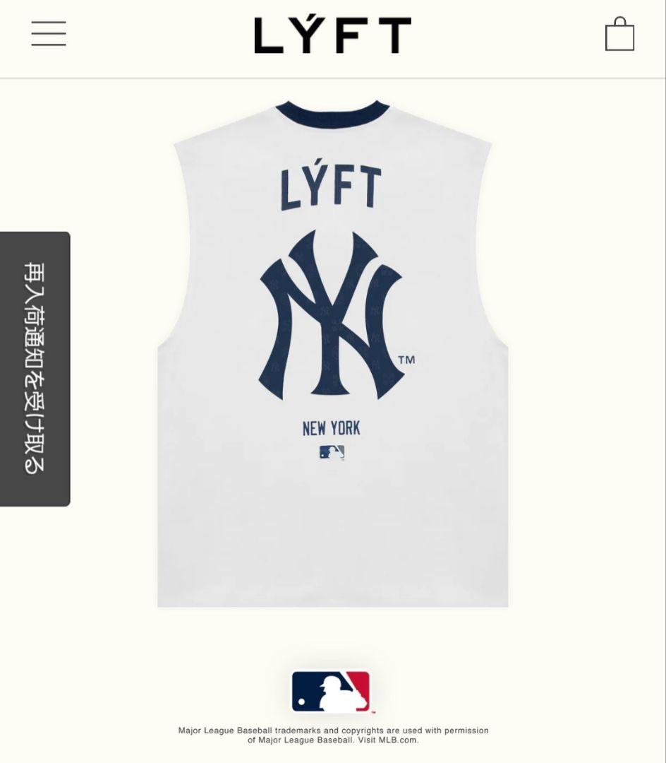 【LYFT/完売品】 MLB ニューヨークヤンキース　タンクトップ Lサイズ
