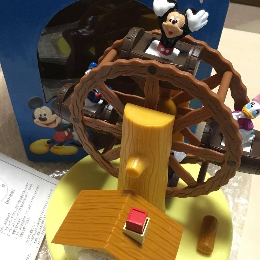 ディズニー　ミッキーマウスフレンズ　観覧車　時計　時計付きフィギュア