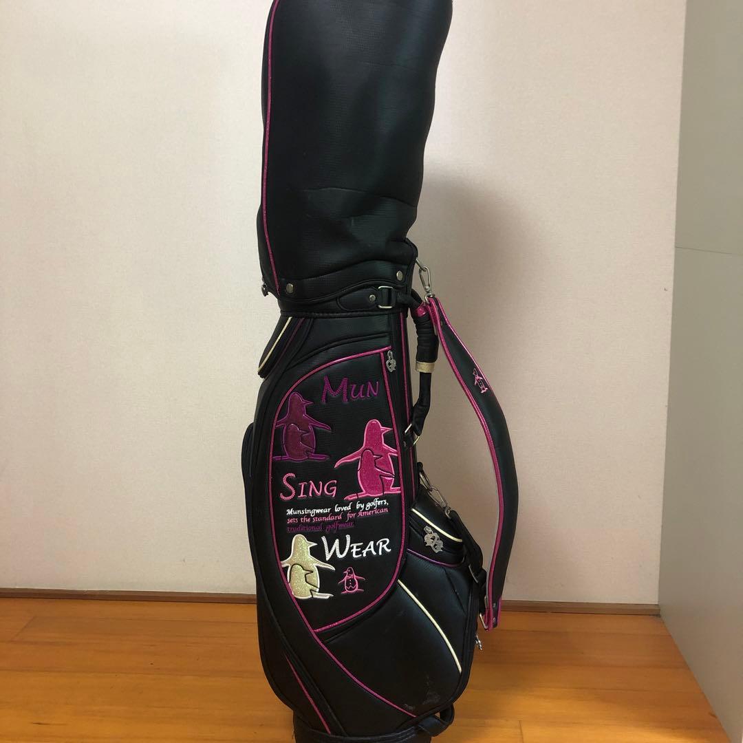マンシングウェア キャディバッグ ブラック レディース フード付き