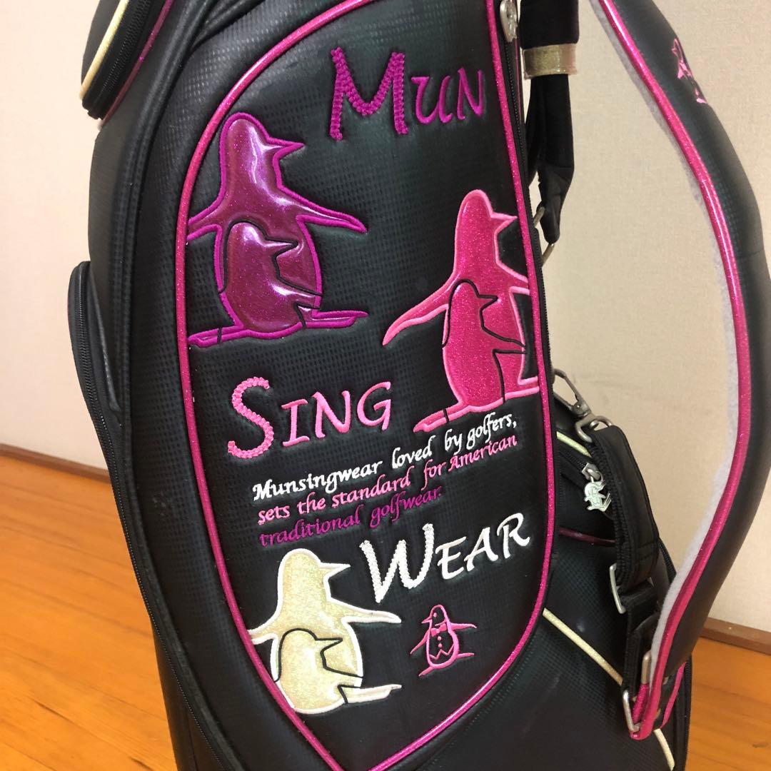 マンシングウェア キャディバッグ ブラック レディース フード付き